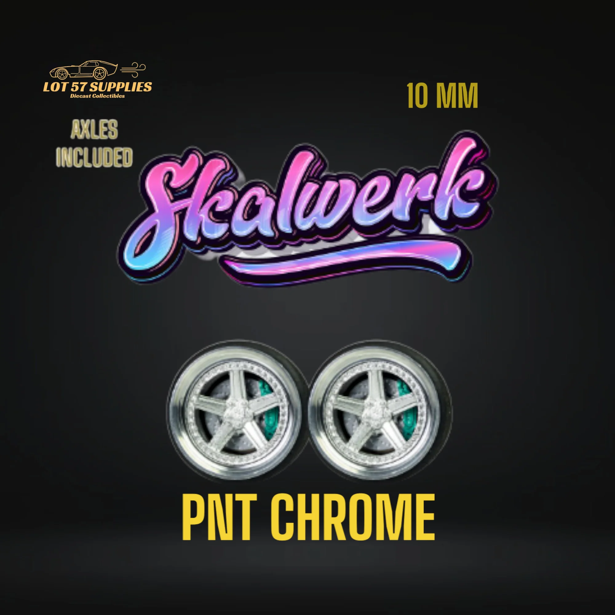 SKALWERK Wheels 1:64 10mm High Quality Wheels With Bearing System Group 3 *AXLES INCLUDED* - Image 8
